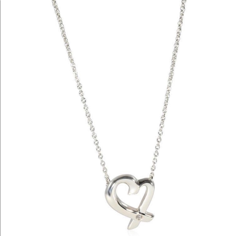 Tiffany Diamond Loving Heart Necklace